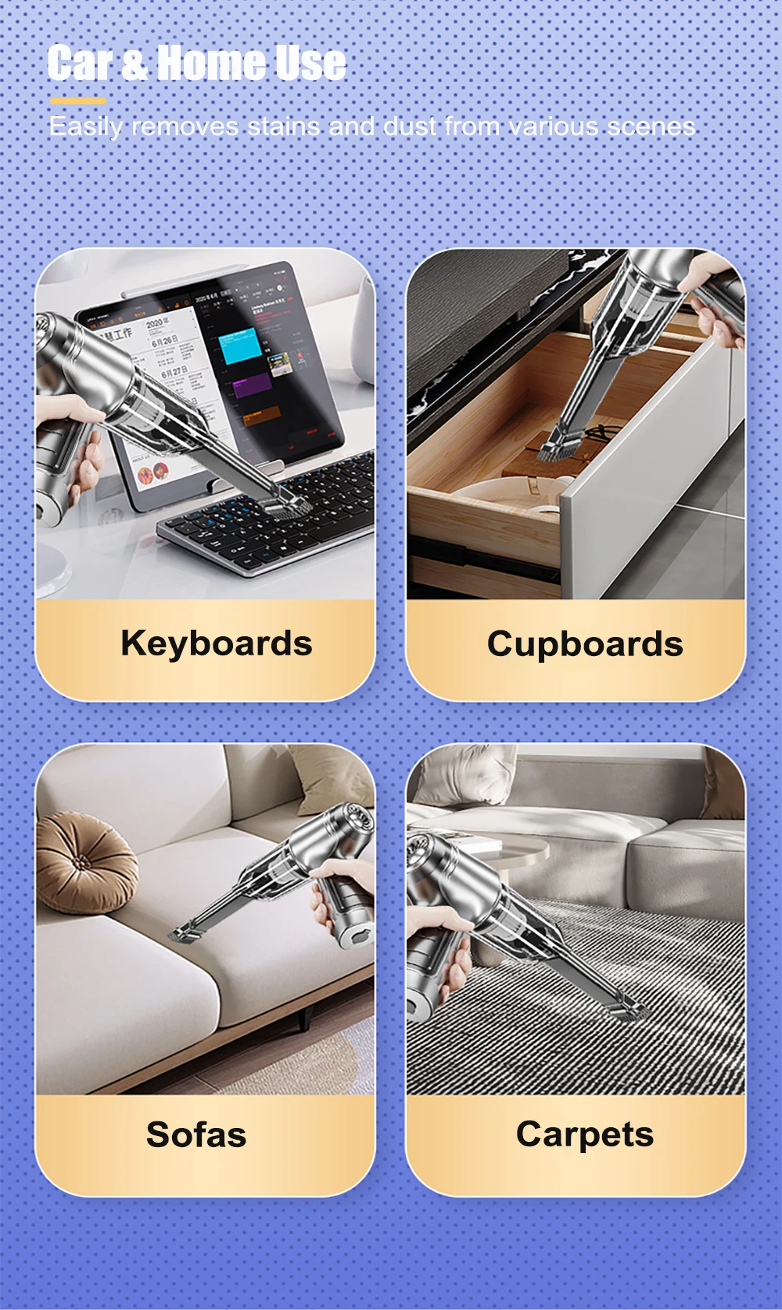 Super Useful™ Handheld Vacuum — No-Touch Bug Catcher for Home & Car