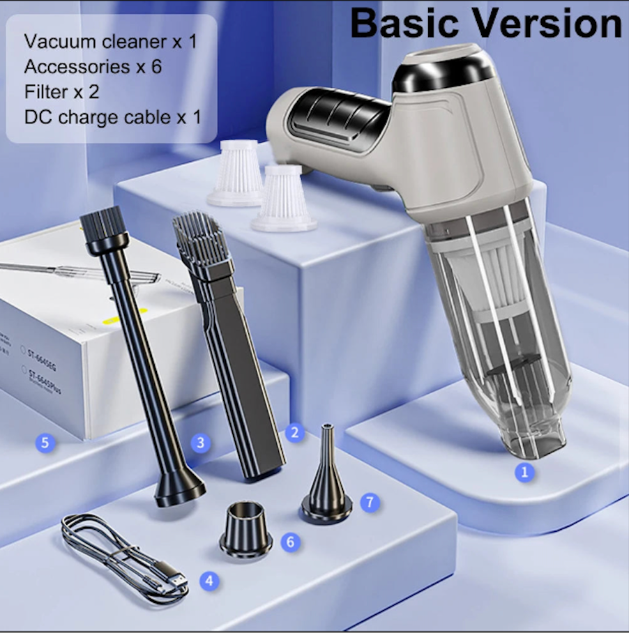 Super Useful™ Handheld Vacuum — No-Touch Bug Catcher for Home & Car